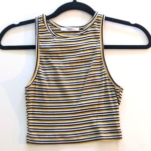 Striped Zara crop top